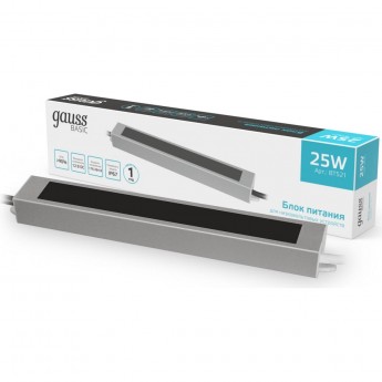 Блок питания GAUSS BASIC 12V 25W IP67 Блок питания GAUSS BASIC 12V 25W IP67