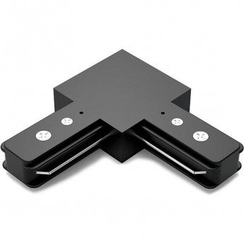 Коннектор GAUSS для трековых шинопроводов угловой (L) черный