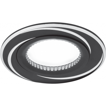 Светильник GAUSS ALUMINIUM AL016 Круг. Черный/Хром, Gu5.3 Светильник GAUSS ALUMINIUM AL016 Круг. Черный/Хром, Gu5.3