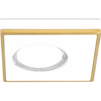 Светильник GAUSS ALUMINIUM AL002 Квадрат. Белый/Золото, Gu5.3 Светильник GAUSS ALUMINIUM AL002 Квадрат. Белый/Золото, Gu5.3