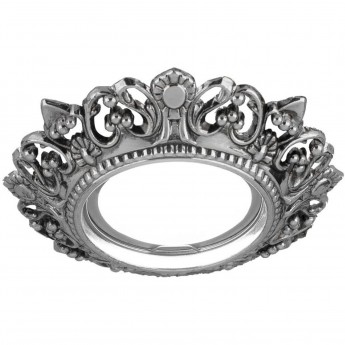 Светильник GAUSS ANTIQUE CA051 Круг. Серебро/Черный Gu5.3 1/40