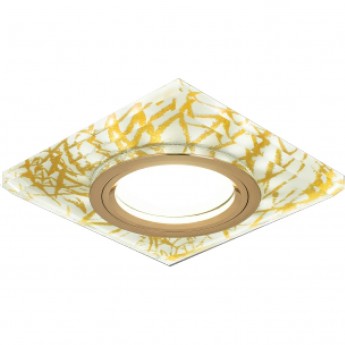 Светильник GAUSS BACKLIGHT BL074 Квадрат. Золотой узор/Золото, Gu5.3, LED 2700K 1/40 Светильник GAUSS BACKLIGHT BL074 Квадрат. Золотой узор/Золото, Gu5.3, LED 2700K 1/40