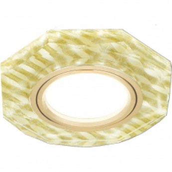 Светильник GAUSS BACKLIGHT BL079 Восемь гран. Золотые нити/Золото, Gu5.3, LED 2700K 1/40 Светильник GAUSS BACKLIGHT BL079 Восемь гран. Золотые нити/Золото, Gu5.3, LED 2700K 1/40